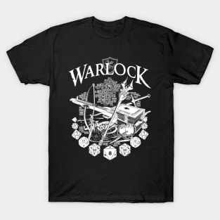 RPG Class Series: Warlock - White Version T-Shirt